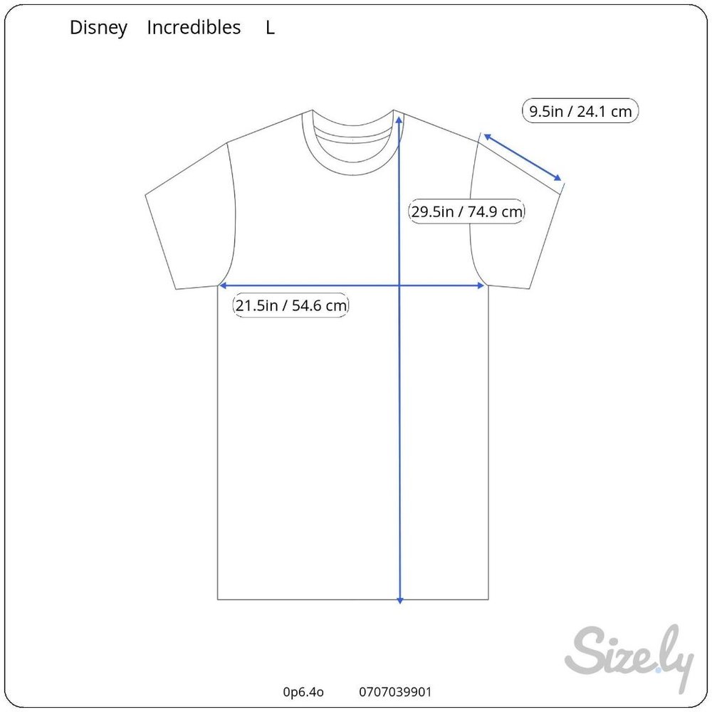 Walt Disney Store China The Incredibles Dad Tee L - Picture 9 of 9